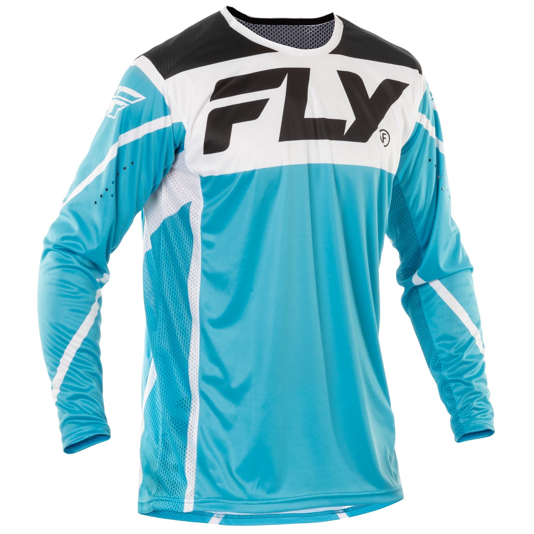 Fly Racing 2025 Lite Motocross Jersey Blue White Black